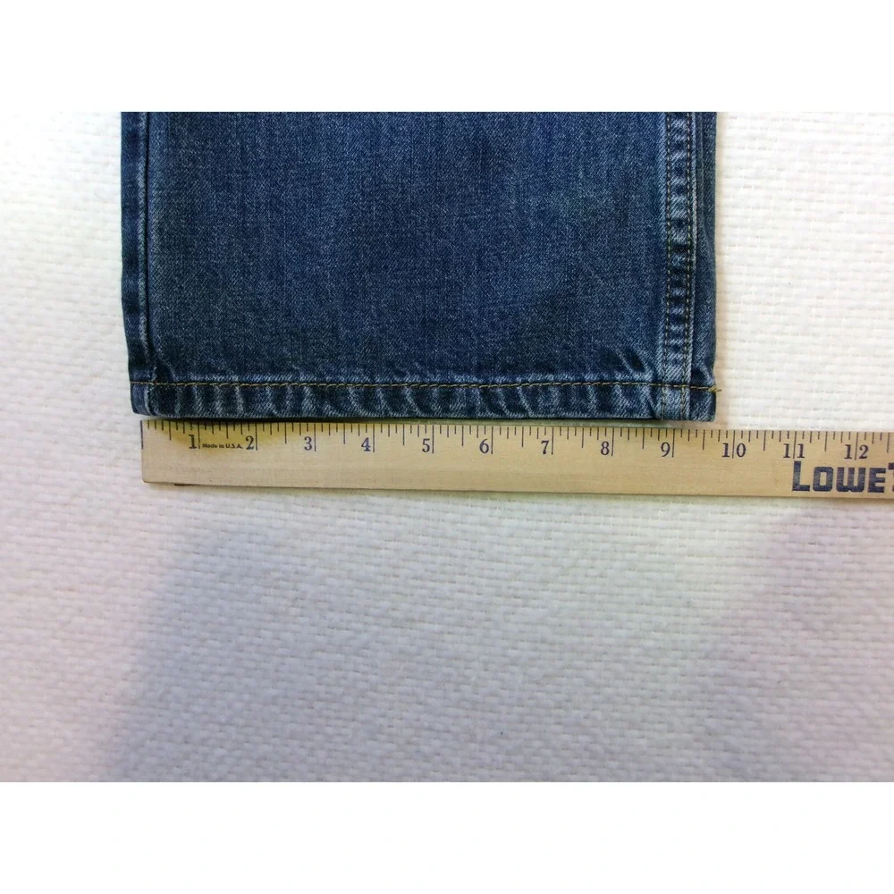 Levis 527 Slim Bootcut Jeans Mens 36x34 Blue Medium Wash WaterLess 05527-0527